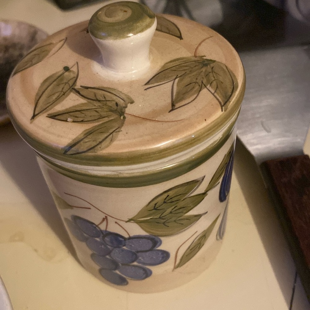 Old jar with lid
